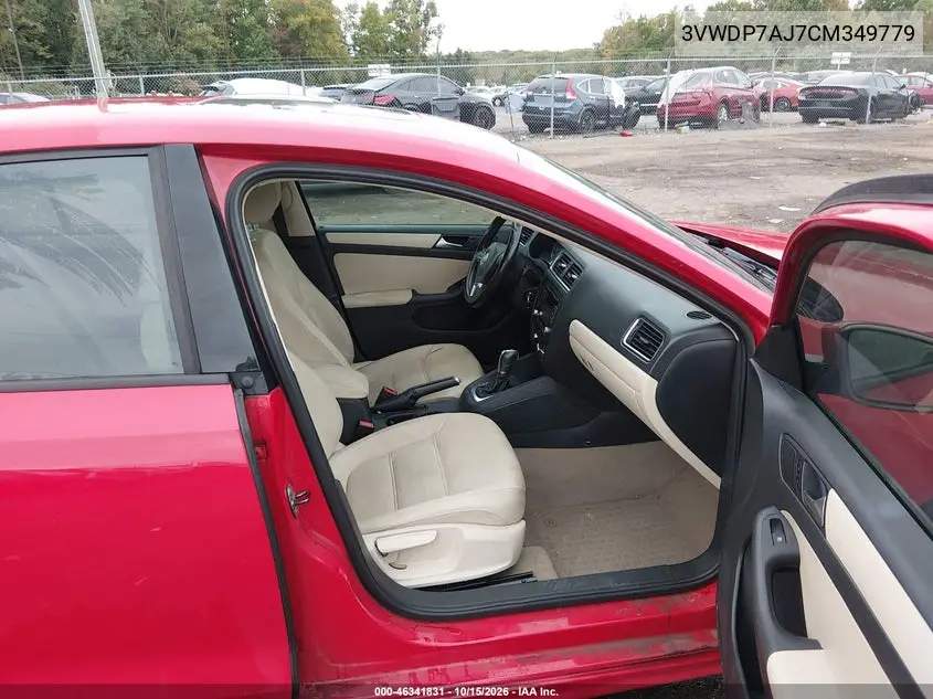 2012 VOLKSWAGEN JETTA VIN 3VWDP7AJ7CM349779 — фото 5