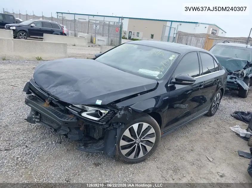2013 VOLKSWAGEN JETTA VIN 3VW637AJ5DM240307 — фото 2