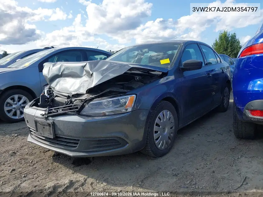2013 VOLKSWAGEN JETTA VIN 3VW2K7AJ2DM354797 — фото 14