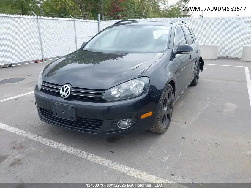 2013 VOLKSWAGEN JETTA VIN 3VWML7AJ9DM653547 — фото 2