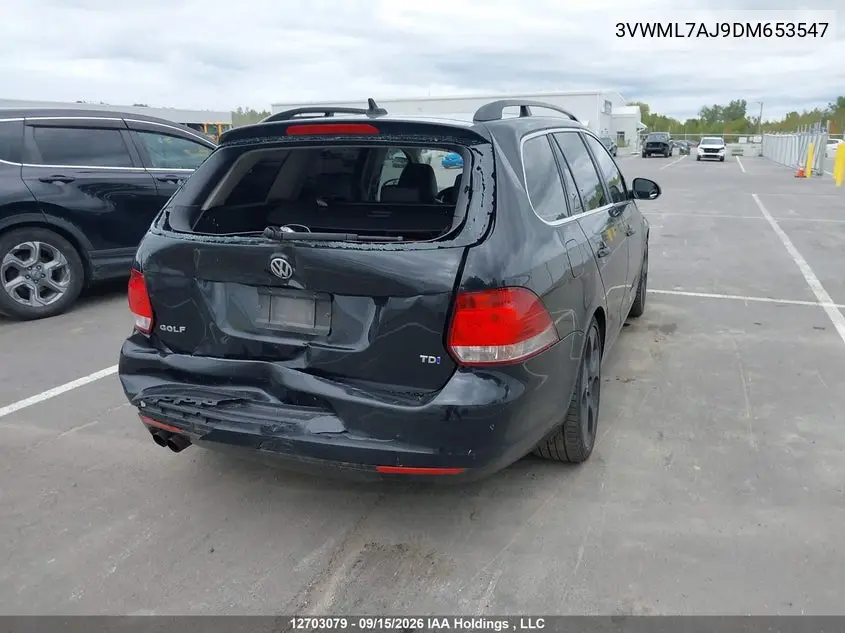 2013 VOLKSWAGEN JETTA VIN 3VWML7AJ9DM653547 — фото 4