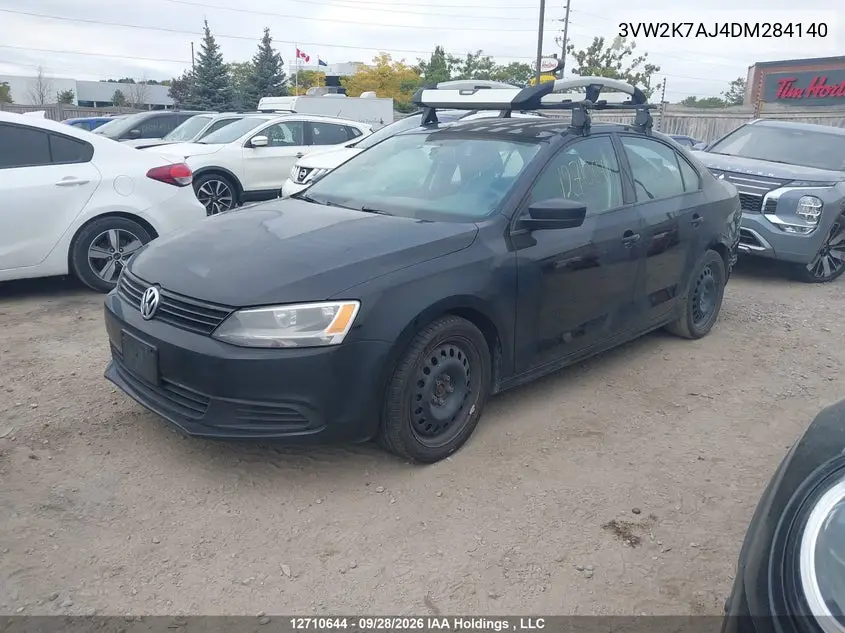 2013 VOLKSWAGEN JETTA VIN 3VW2K7AJ4DM284140 — фото 2
