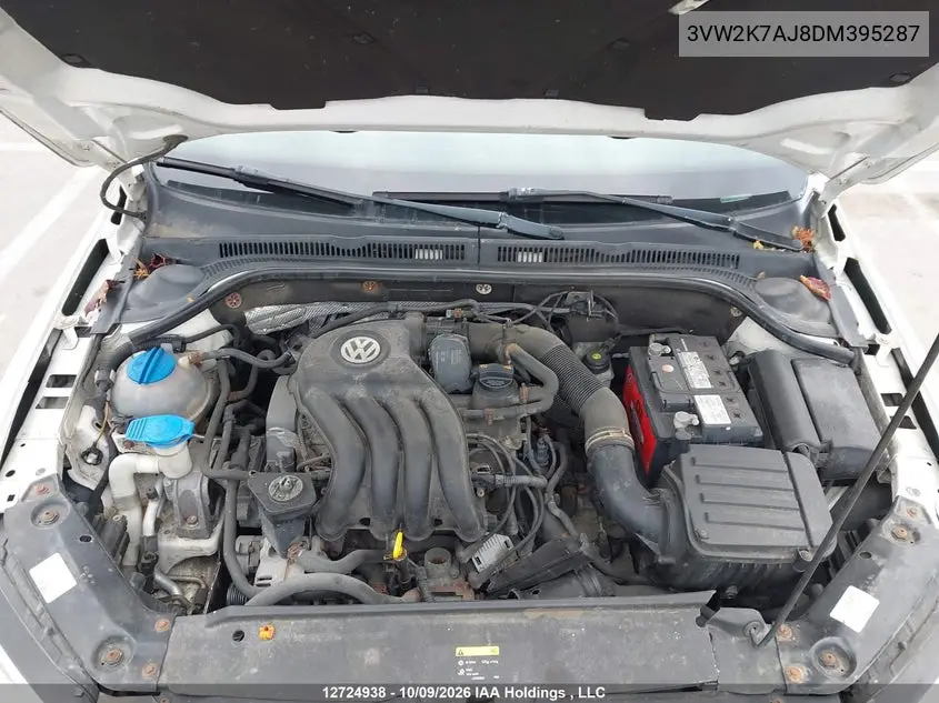 2013 VOLKSWAGEN JETTA VIN 3VW2K7AJ8DM395287 — фото 10