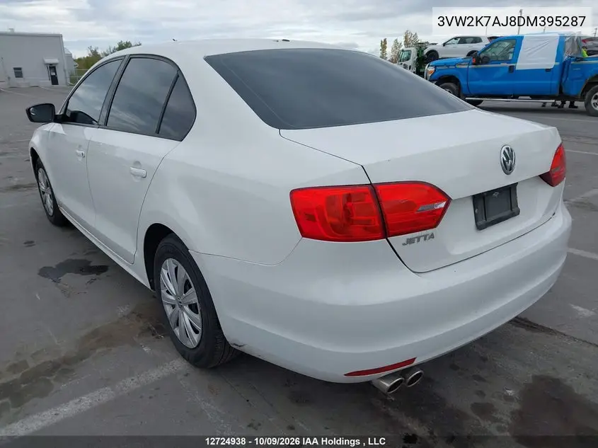 2013 VOLKSWAGEN JETTA VIN 3VW2K7AJ8DM395287 — фото 3