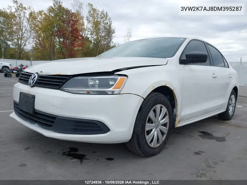 2013 VOLKSWAGEN JETTA VIN 3VW2K7AJ8DM395287 — фото 6
