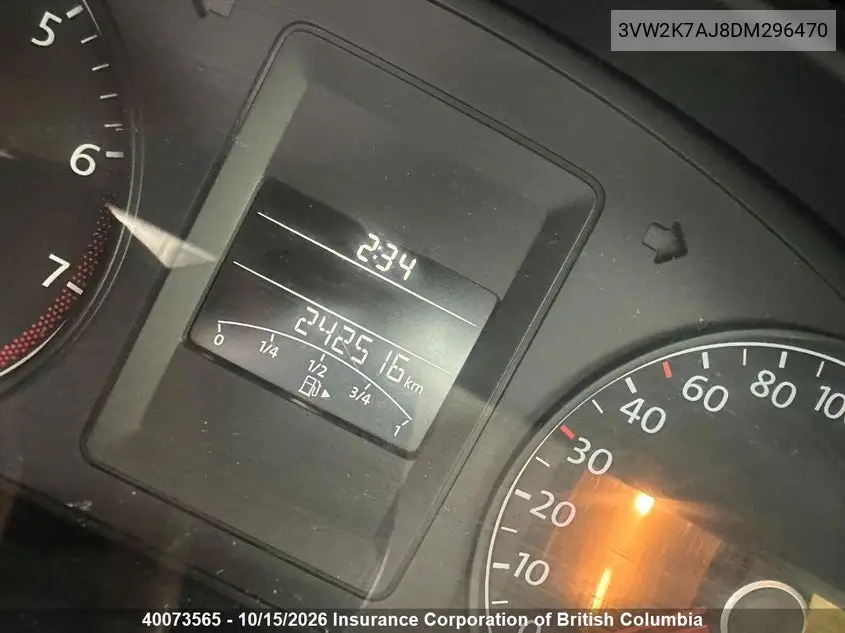 2013 VOLKSWAGEN JETTA VIN 3VW2K7AJ8DM296470 — фото 7