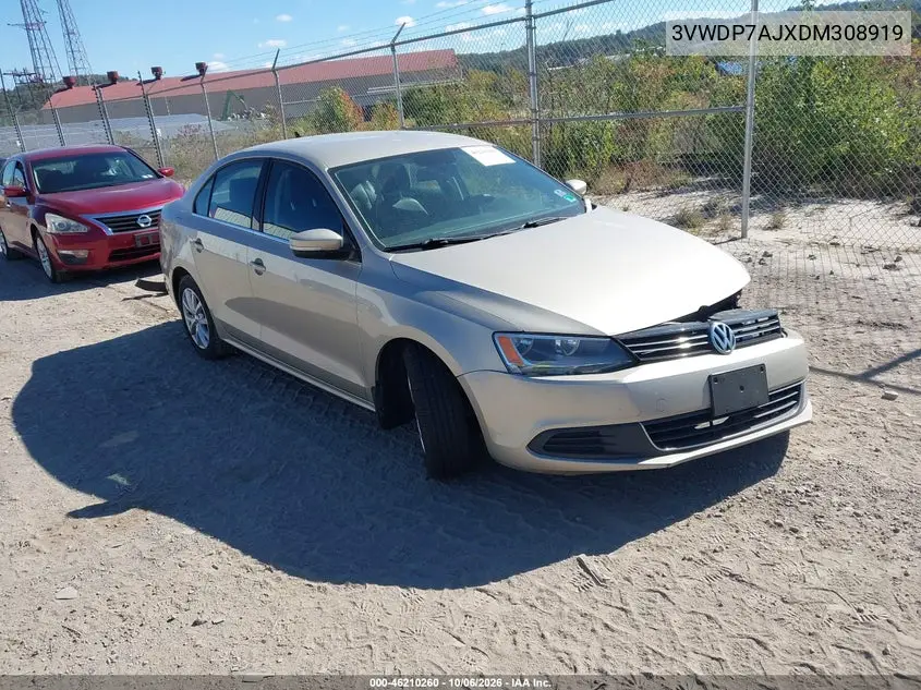 VOLKSWAGEN JETTA 2013, VIN 3VWDP7AJXDM308919