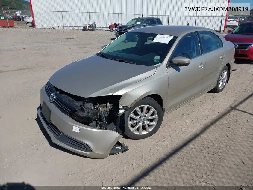 2013 VOLKSWAGEN JETTA VIN 3VWDP7AJXDM308919 — фото 2