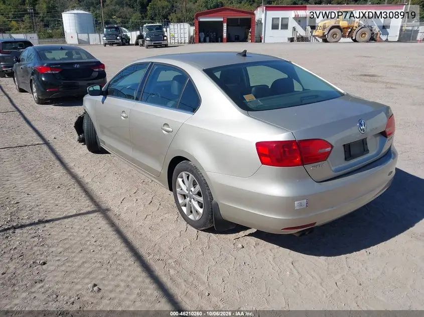 2013 VOLKSWAGEN JETTA VIN 3VWDP7AJXDM308919 — фото 3