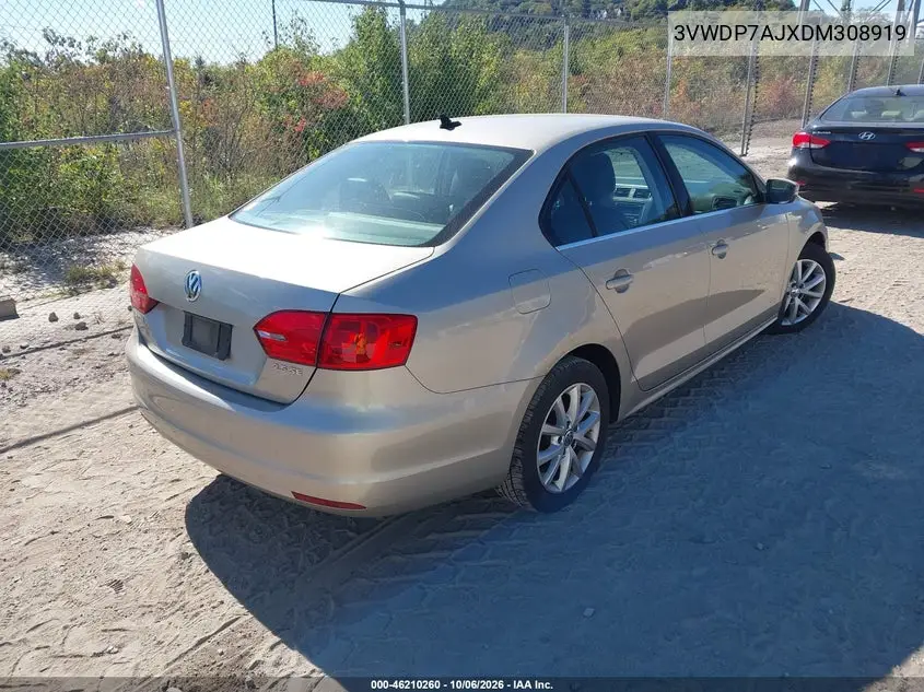 2013 VOLKSWAGEN JETTA VIN 3VWDP7AJXDM308919 — фото 4