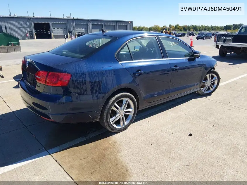 2013 VOLKSWAGEN JETTA VIN 3VWDP7AJ6DM450491 — фото 4