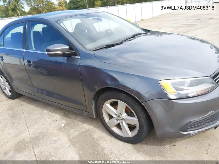 2013 VOLKSWAGEN JETTA VIN 3VWLL7AJ3DM408318 — фото 10
