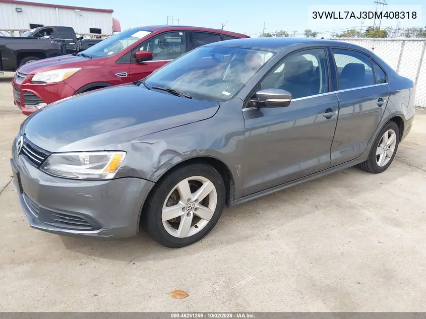 2013 VOLKSWAGEN JETTA VIN 3VWLL7AJ3DM408318 — фото 5
