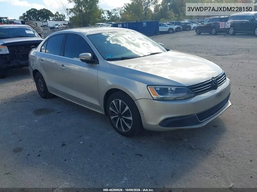 VOLKSWAGEN JETTA 2013, VIN 3VWDP7AJXDM228150
