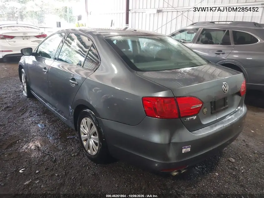 2013 VOLKSWAGEN JETTA VIN 3VW1K7AJ1DM285452 — фото 3