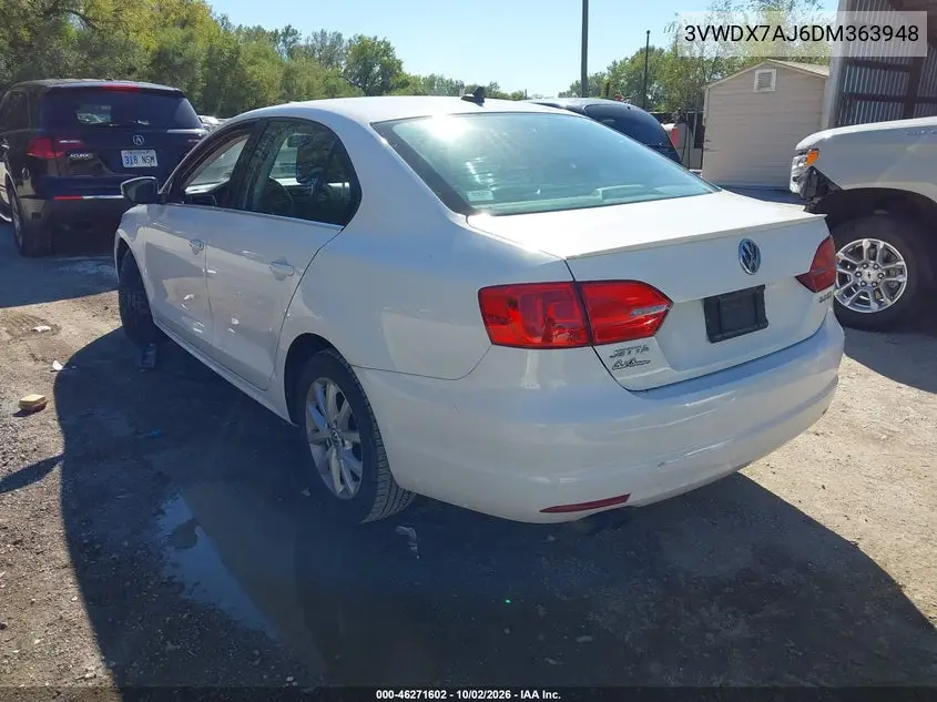 2013 VOLKSWAGEN JETTA VIN 3VWDX7AJ6DM363948 — фото 3