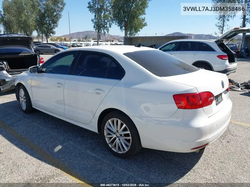 2013 VOLKSWAGEN JETTA VIN 3VWLL7AJ3DM358486 — фото 3