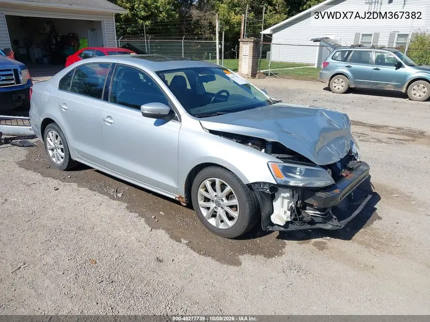 VOLKSWAGEN JETTA 2013, VIN 3VWDX7AJ2DM367382
