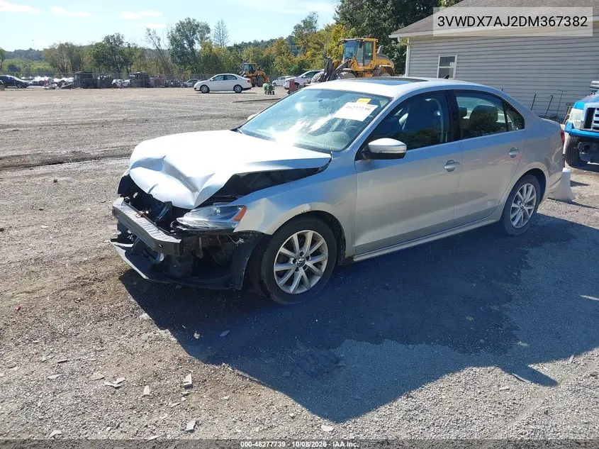 2013 VOLKSWAGEN JETTA VIN 3VWDX7AJ2DM367382 — фото 2