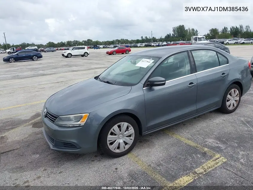 2013 VOLKSWAGEN JETTA VIN 3VWDX7AJ1DM385436 — фото 2