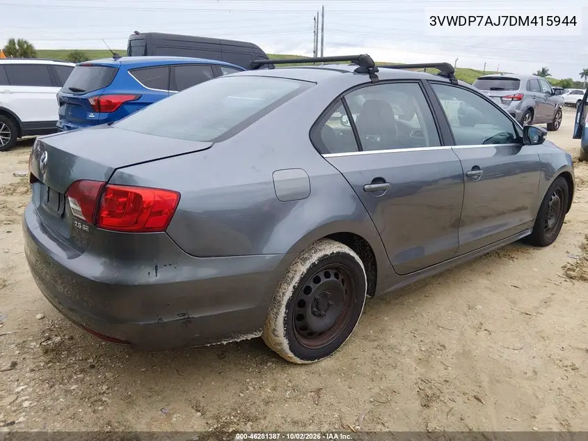 2013 VOLKSWAGEN JETTA VIN 3VWDP7AJ7DM415944 — фото 4