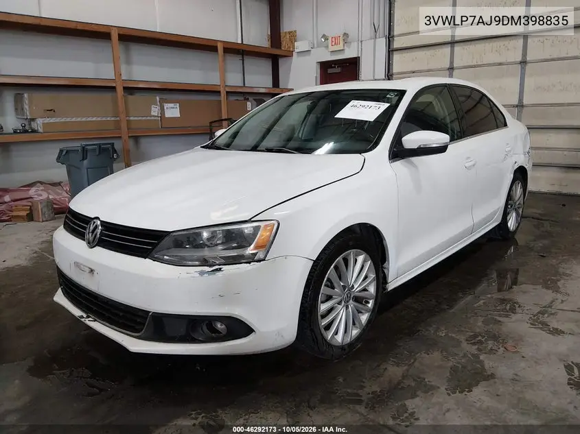 2013 VOLKSWAGEN JETTA VIN 3VWLP7AJ9DM398835 — фото 2