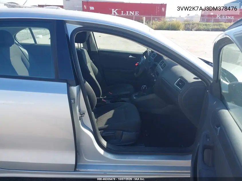 2013 VOLKSWAGEN JETTA VIN 3VW2K7AJ3DM378476 — фото 5