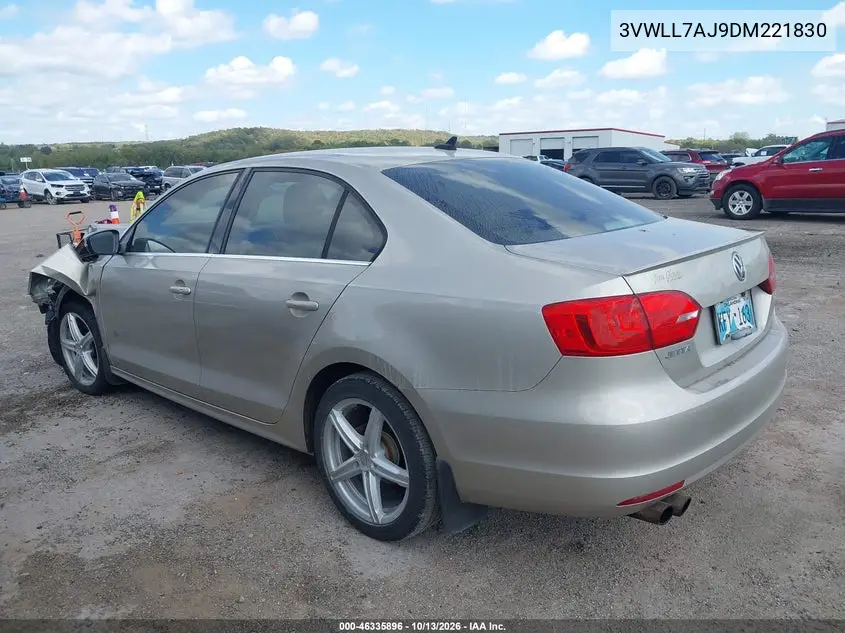 2013 VOLKSWAGEN JETTA VIN 3VWLL7AJ9DM221830 — фото 3