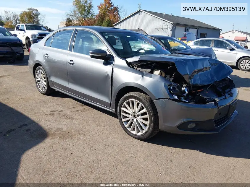 VOLKSWAGEN JETTA 2013, VIN 3VWLX7AJ7DM395139
