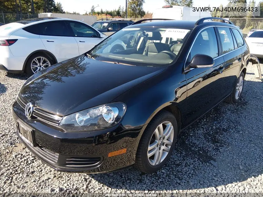 2013 VOLKSWAGEN JETTA VIN 3VWPL7AJ4DM696433 — фото 2