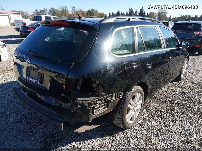 2013 VOLKSWAGEN JETTA VIN 3VWPL7AJ4DM696433 — фото 4