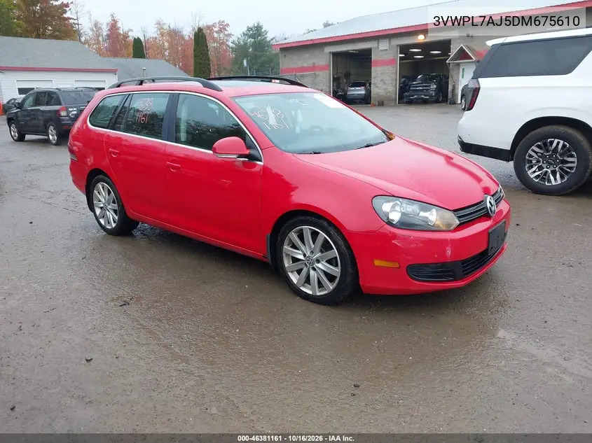 VOLKSWAGEN JETTA 2013, VIN 3VWPL7AJ5DM675610