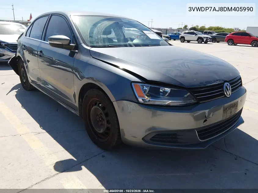 VOLKSWAGEN JETTA 2013, VIN 3VWDP7AJ8DM405990