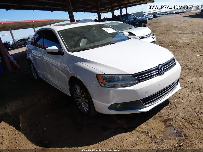 VOLKSWAGEN JETTA 2013, VIN 3VWLP7AJ4DM435712