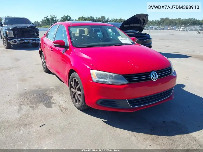 VOLKSWAGEN JETTA 2013, VIN 3VWDX7AJ7DM388910