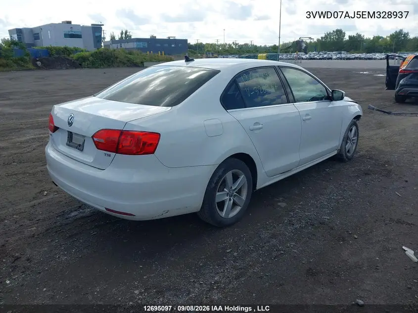 2014 VOLKSWAGEN JETTA VIN 3VWD07AJ5EM328937 — фото 4