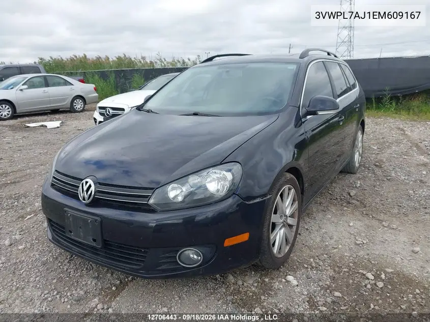 2014 VOLKSWAGEN JETTA VIN 3VWPL7AJ1EM609167 — фото 2