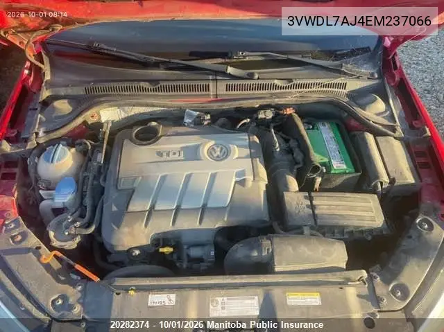 2014 VOLKSWAGEN JETTA VIN 3VWDL7AJ4EM237066 — фото 10