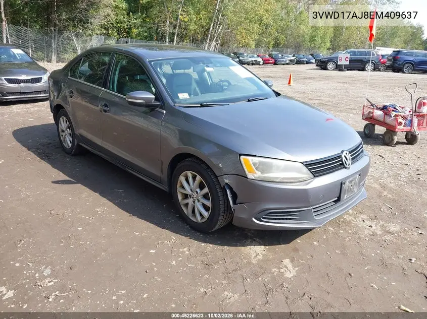 VOLKSWAGEN JETTA 2014, VIN 3VWD17AJ8EM409637