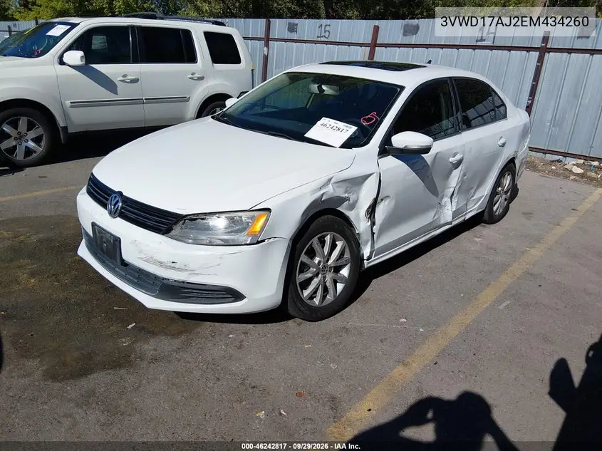 2014 VOLKSWAGEN JETTA VIN 3VWD17AJ2EM434260 — фото 2