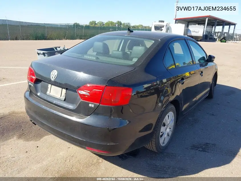 2014 VOLKSWAGEN JETTA VIN 3VWD17AJ0EM234655 — фото 4