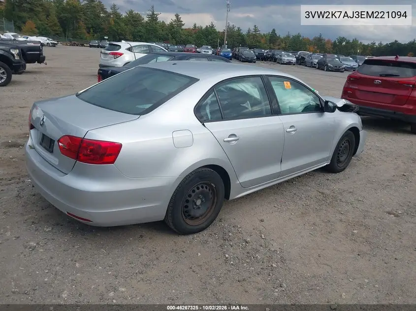 2014 VOLKSWAGEN JETTA VIN 3VW2K7AJ3EM221094 — фото 4