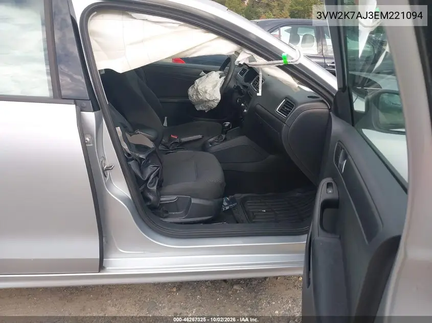 2014 VOLKSWAGEN JETTA VIN 3VW2K7AJ3EM221094 — фото 5