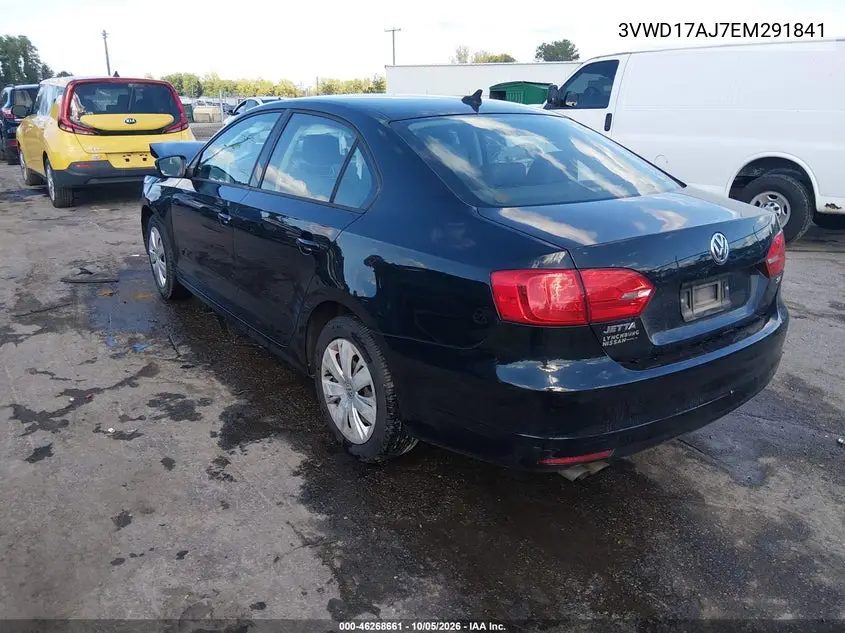 2014 VOLKSWAGEN JETTA VIN 3VWD17AJ7EM291841 — фото 3