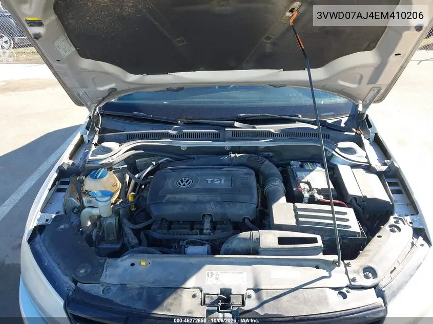 2014 VOLKSWAGEN JETTA VIN 3VWD07AJ4EM410206 — фото 10