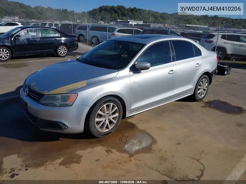 2014 VOLKSWAGEN JETTA VIN 3VWD07AJ4EM410206 — фото 2