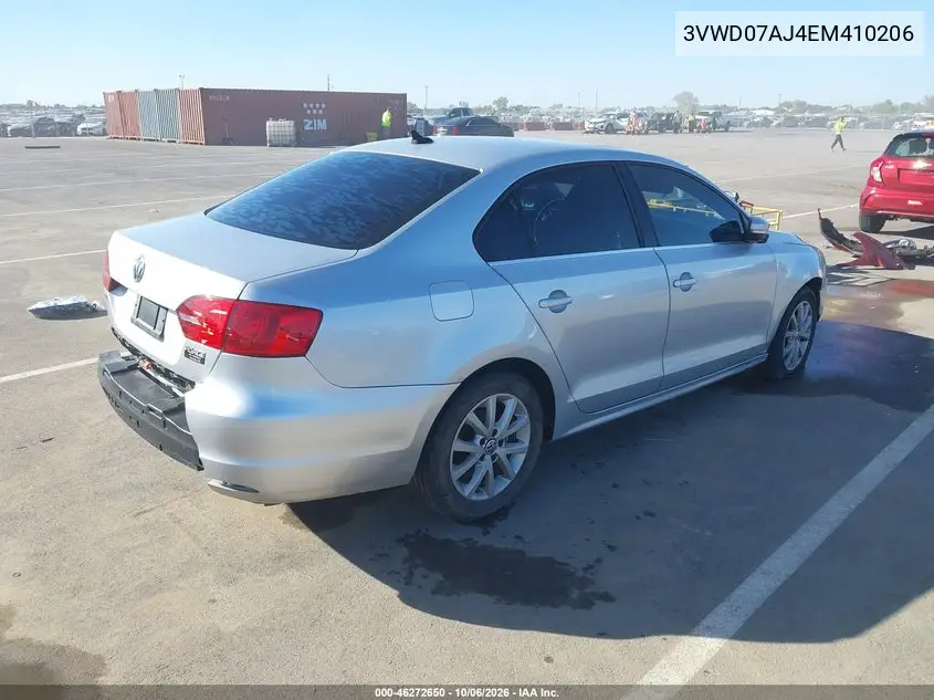 2014 VOLKSWAGEN JETTA VIN 3VWD07AJ4EM410206 — фото 4