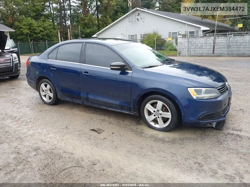VOLKSWAGEN JETTA 2014, VIN 3VW3L7AJXEM384472