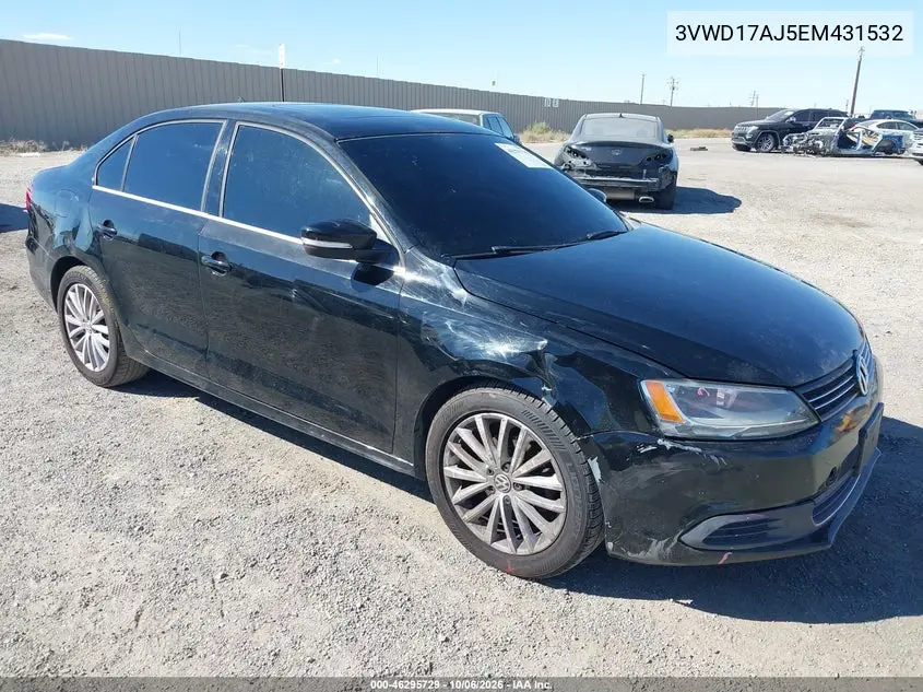 VOLKSWAGEN JETTA 2014, VIN 3VWD17AJ5EM431532