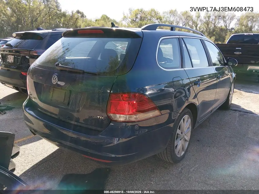 2014 VOLKSWAGEN JETTA VIN 3VWPL7AJ3EM608473 — фото 4